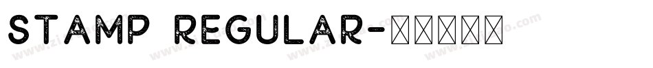 Stamp Regular字体转换